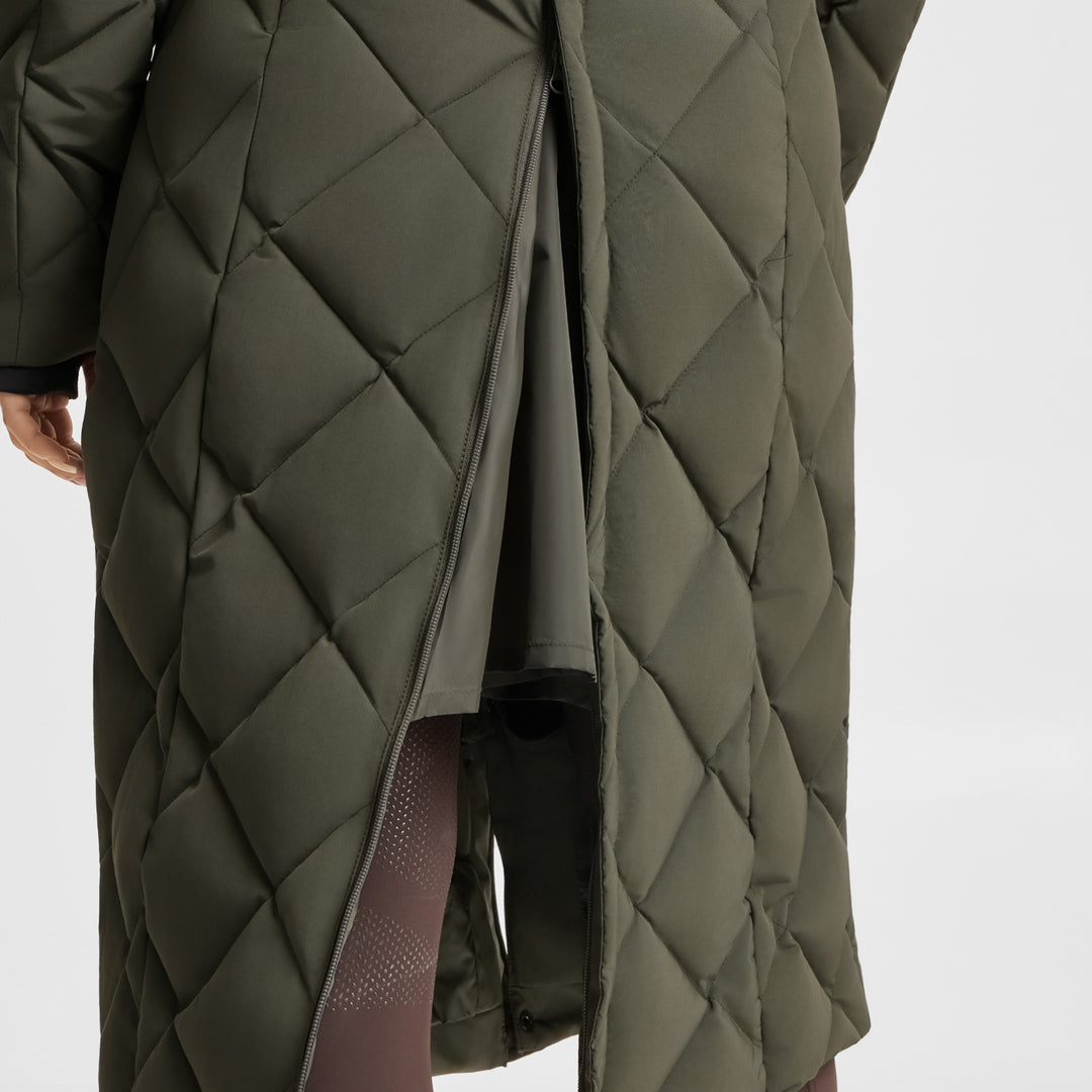 B Vertigo Gem Womens Waxed Padded Long Coat image 