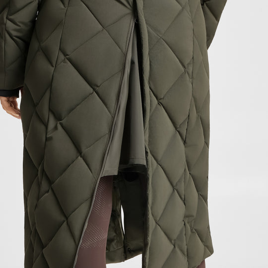 B Vertigo Gem Womens Waxed Padded Long Coat image 