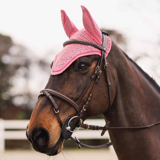 Horze Rose Tonique Ear Net image 