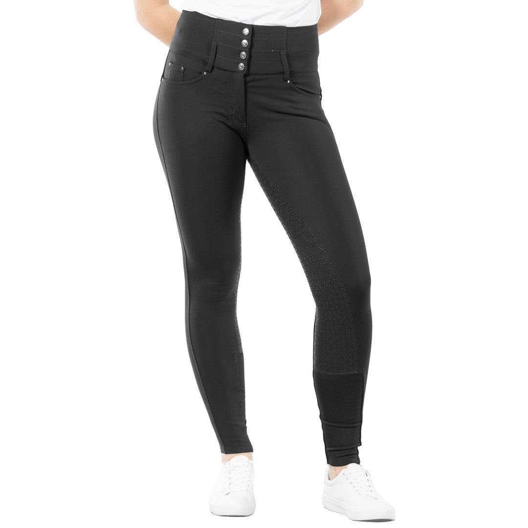 Horze Tara Womens High Waist Silicone Full Seat Breeches image 