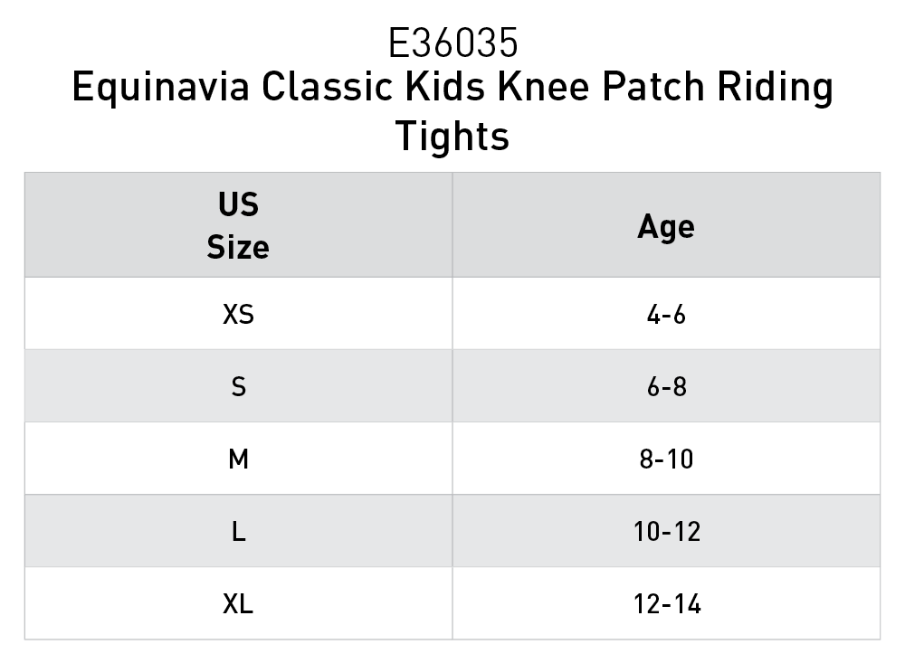 Size chart: Kid&