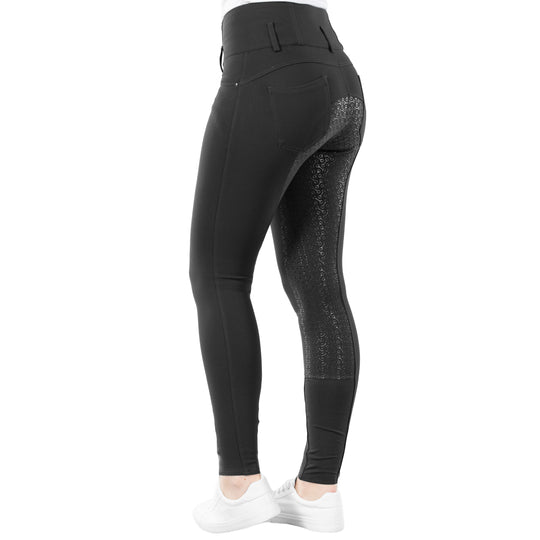 Horze Tara Womens High Waist Silicone Full Seat Breeches image 