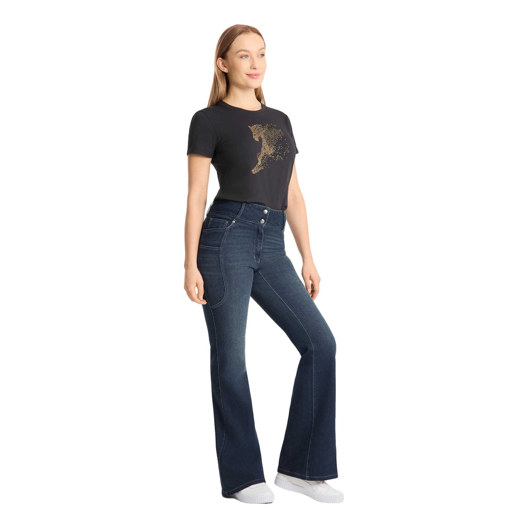 Horze Eleanor Womens Western Boot Cut Jeans image 