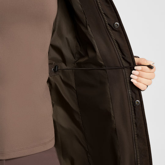 B Vertigo Gem Womens Waxed Padded Long Coat image 