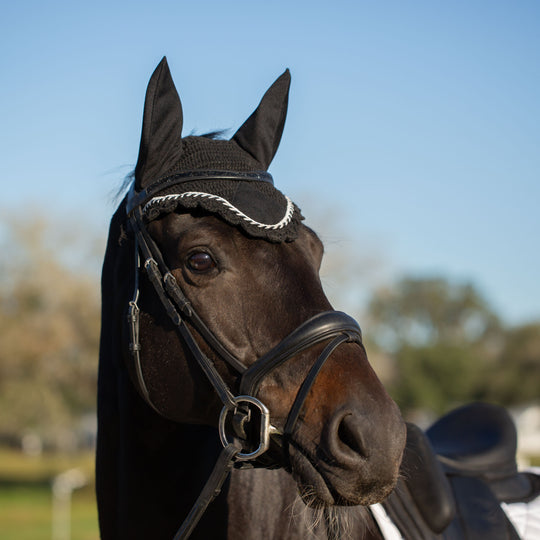 Equinavia Valkyrie Anatomic Dressage Bridle with Rubber Reins image 