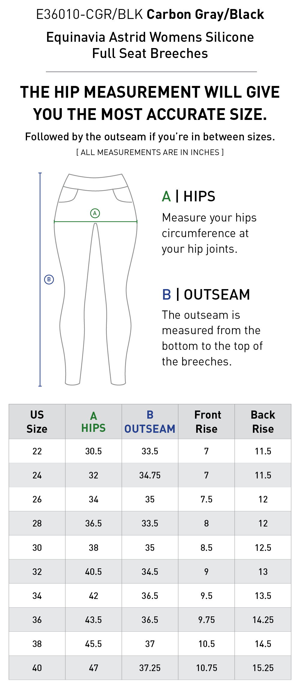 Size chart: Women&