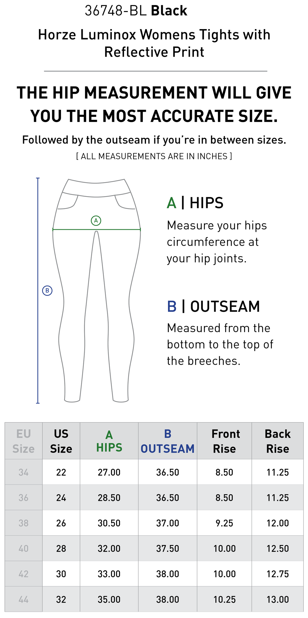 Size chart: Women&