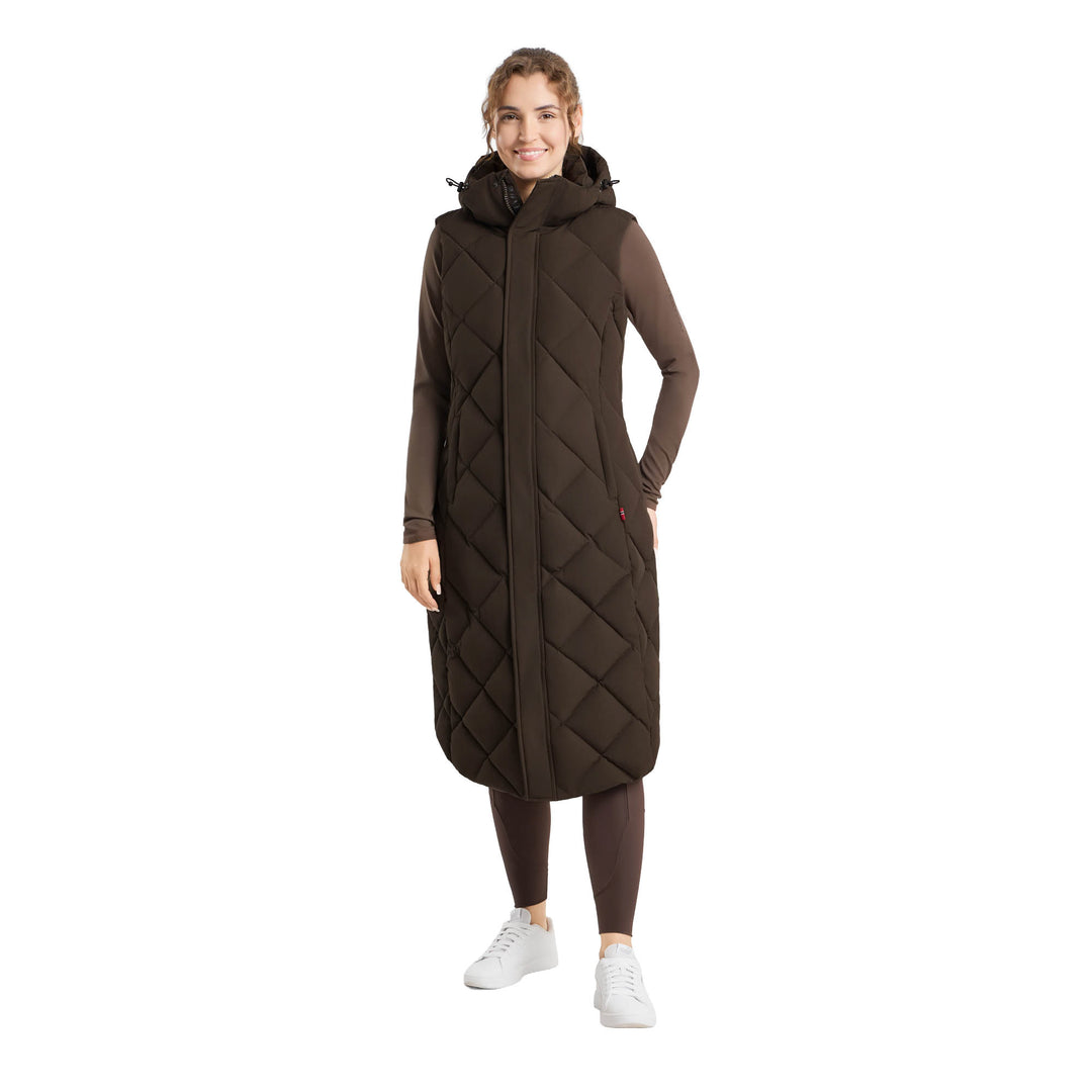B Vertigo Gem Womens Waxed Padded Long Vest image #1
