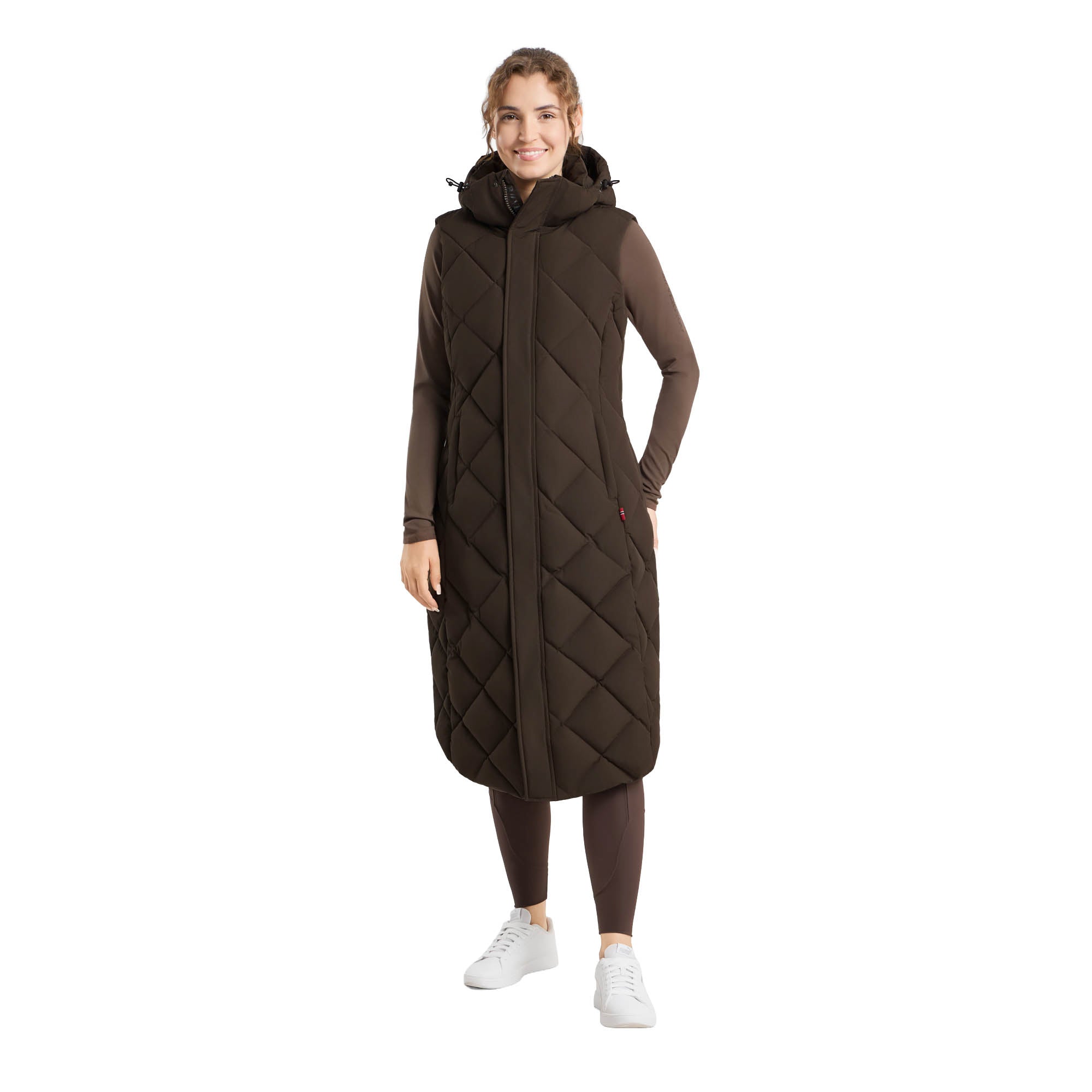 B Vertigo Gem Womens Waxed Padded Long Vest image #1