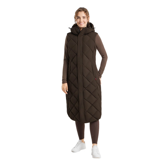 B Vertigo Gem Womens Waxed Padded Long Vest image 