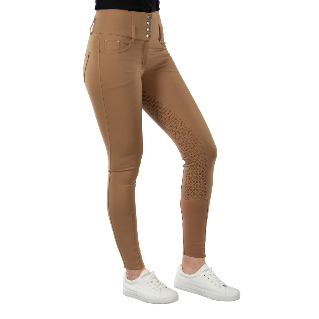 Horze Tara Womens High Waist Silicone Full Seat Breeches image 