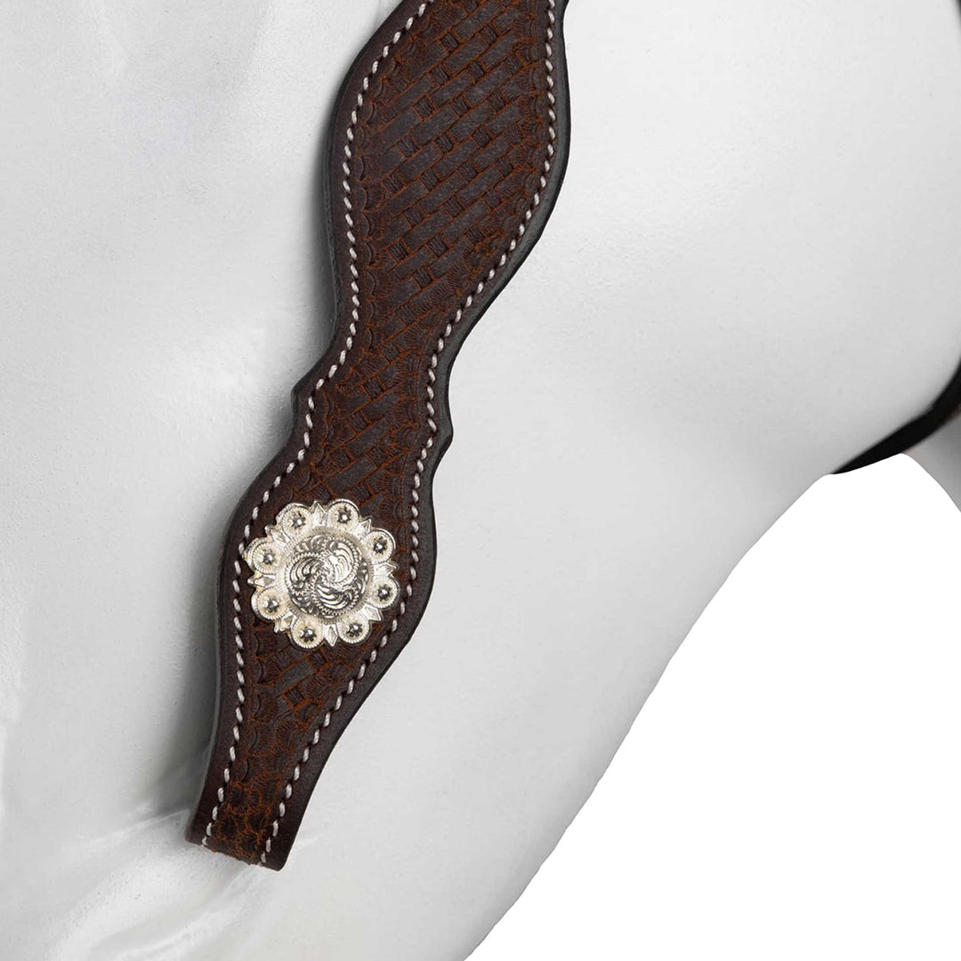 Horze Western Futurity Knot Headstall with Conchos image 