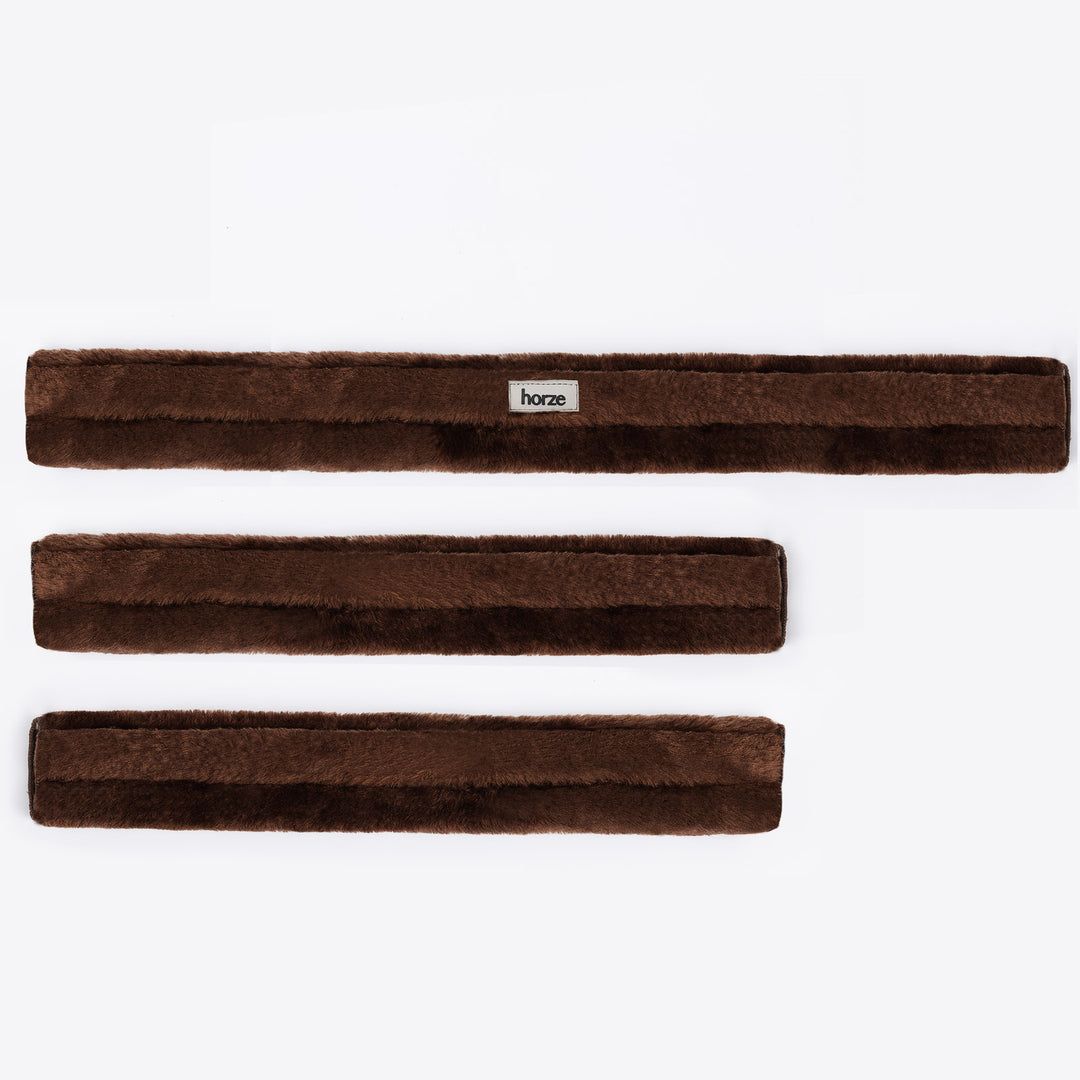 Horze Narvik Faux-Fur Breastplate Cover Set image 
