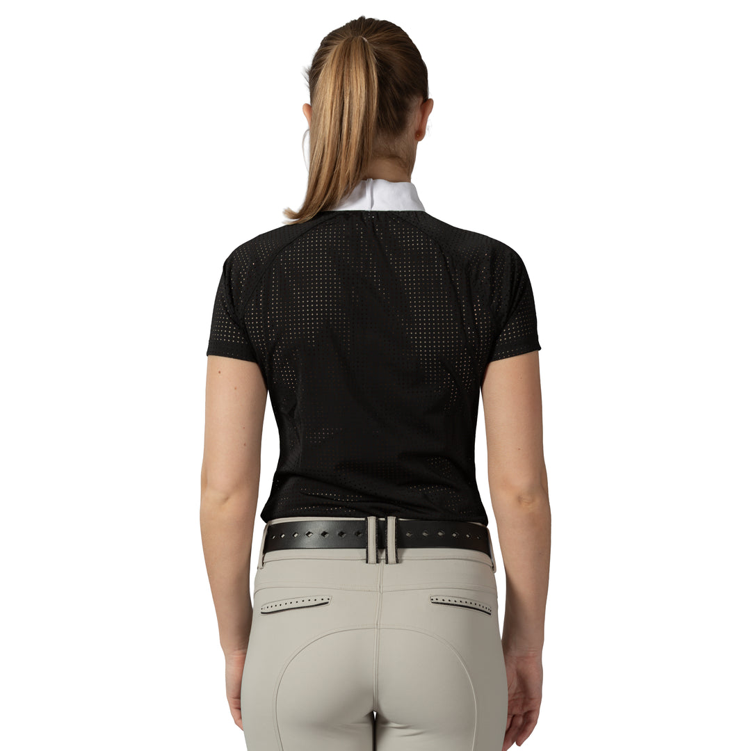 Equinavia Sara Womens Perforated Short Sleeved Show Shirt image 