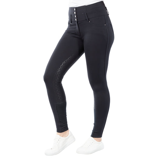 Horze Tara Womens High Waist Silicone Full Seat Breeches image 