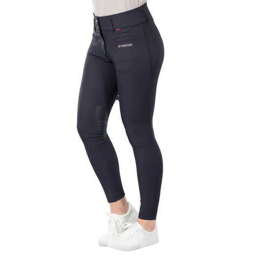 B Vertigo Tiffany Womens High Waist Silicone Knee Patch Breeches image 