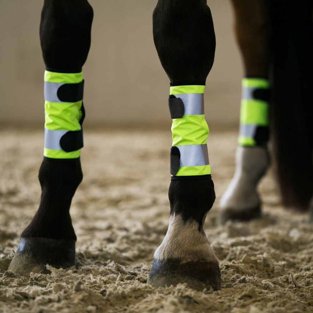 Horze Reflective Leg Wraps For Horse-Pair image 