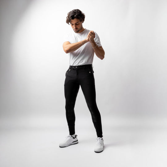 Horze Grand Prix Mens Silicone Grip Full Seat Breeches image 