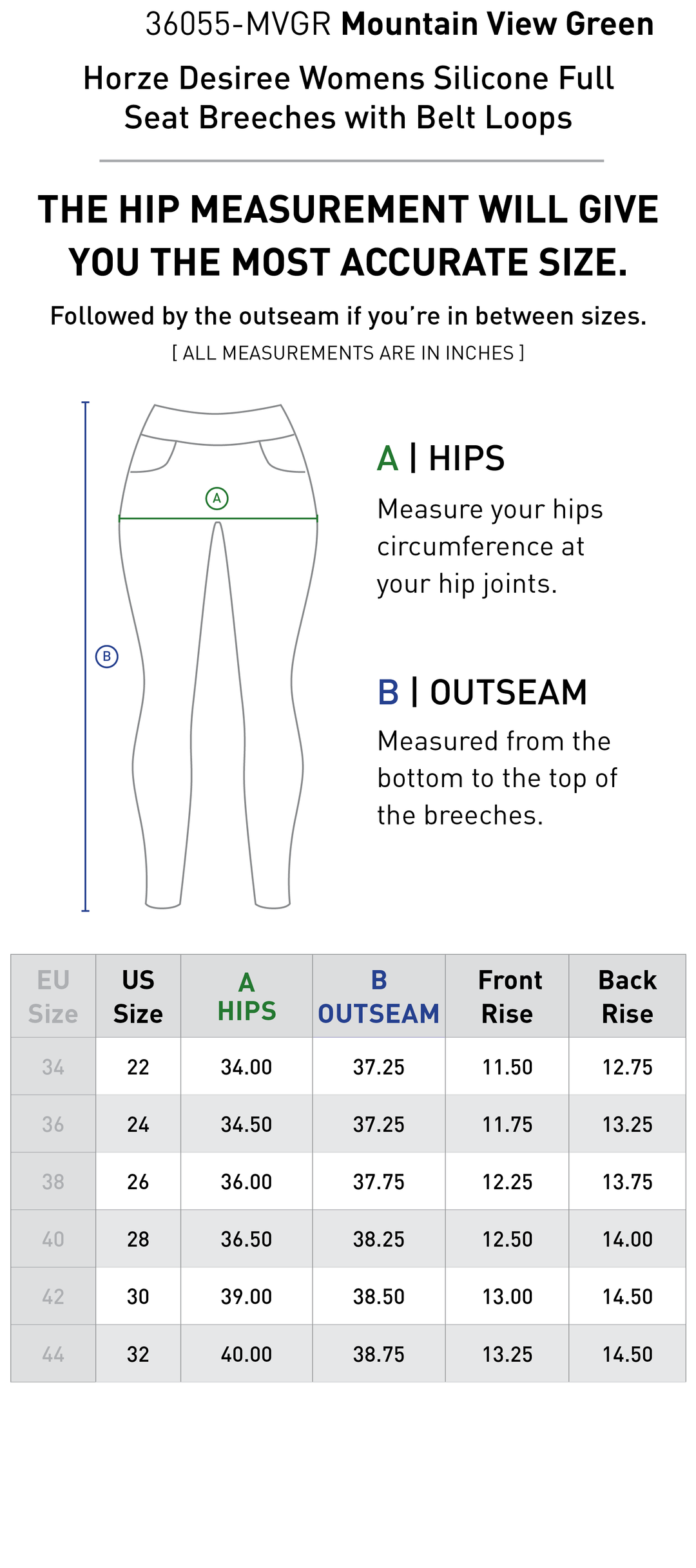 Size chart: Women&