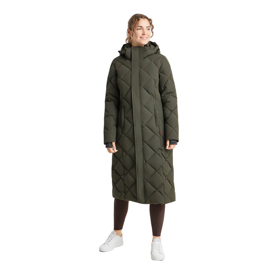 B Vertigo Gem Womens Waxed Padded Long Coat image 