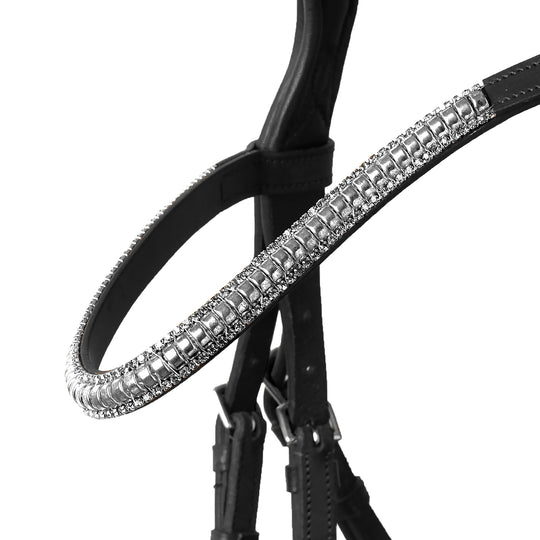 Horze Highbury Anatomical Crystal Dressage Bridle image 