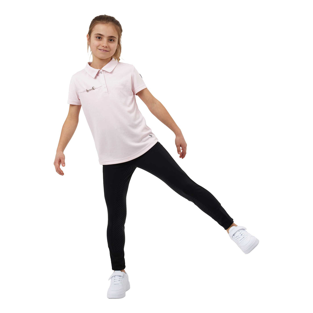 Horze Denise Kids Functional Short Sleeve Polo Shirt image 