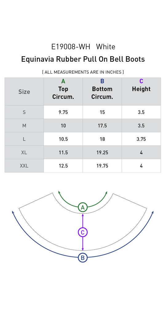 Size chart: Bell Boots