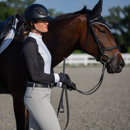 Equinavia Saga Padded Dressage Bridle &amp; Reins image 
