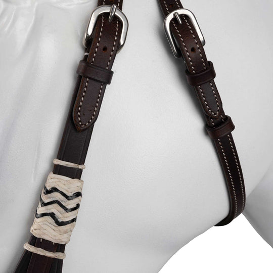 Horze Western Single Ear Rawhide Headstall image 