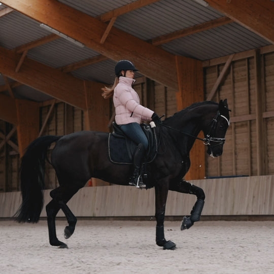 Horze Kaia Womens High Waist Denim Silicone Full Seat Breeches image 