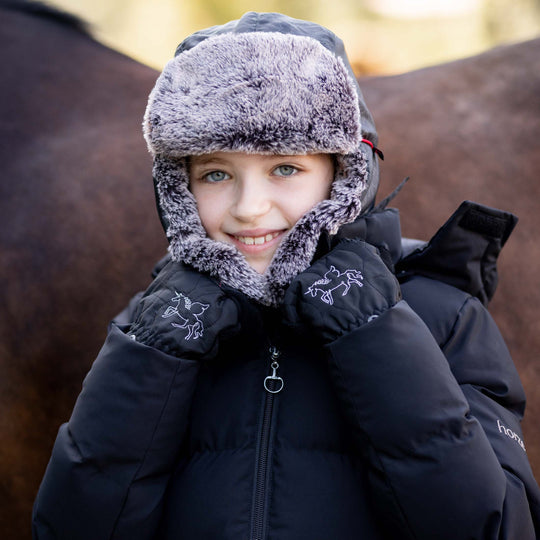 Horze Pegasus Kids Padded Trapper Hat image 