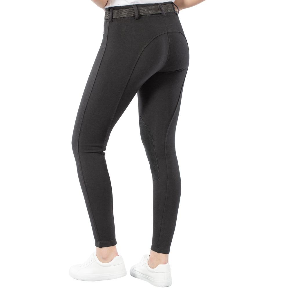 Horze Ella Womens Pull-On Knee Patch Breeches image #2