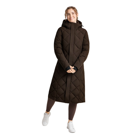 B Vertigo Gem Womens Waxed Padded Long Coat image 