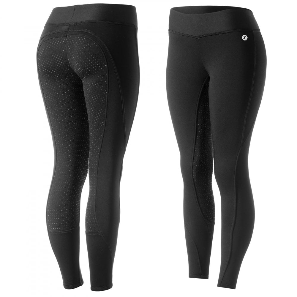 Horze Active Womens Winter Silicone Full Seat Tights image #1