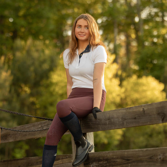 Horze Gillian Womens Silicone Full Seat Tights image 