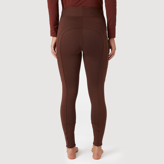 Horze Active Womens Winter Silicone Full Seat Tights w/ Phone Pockets image 