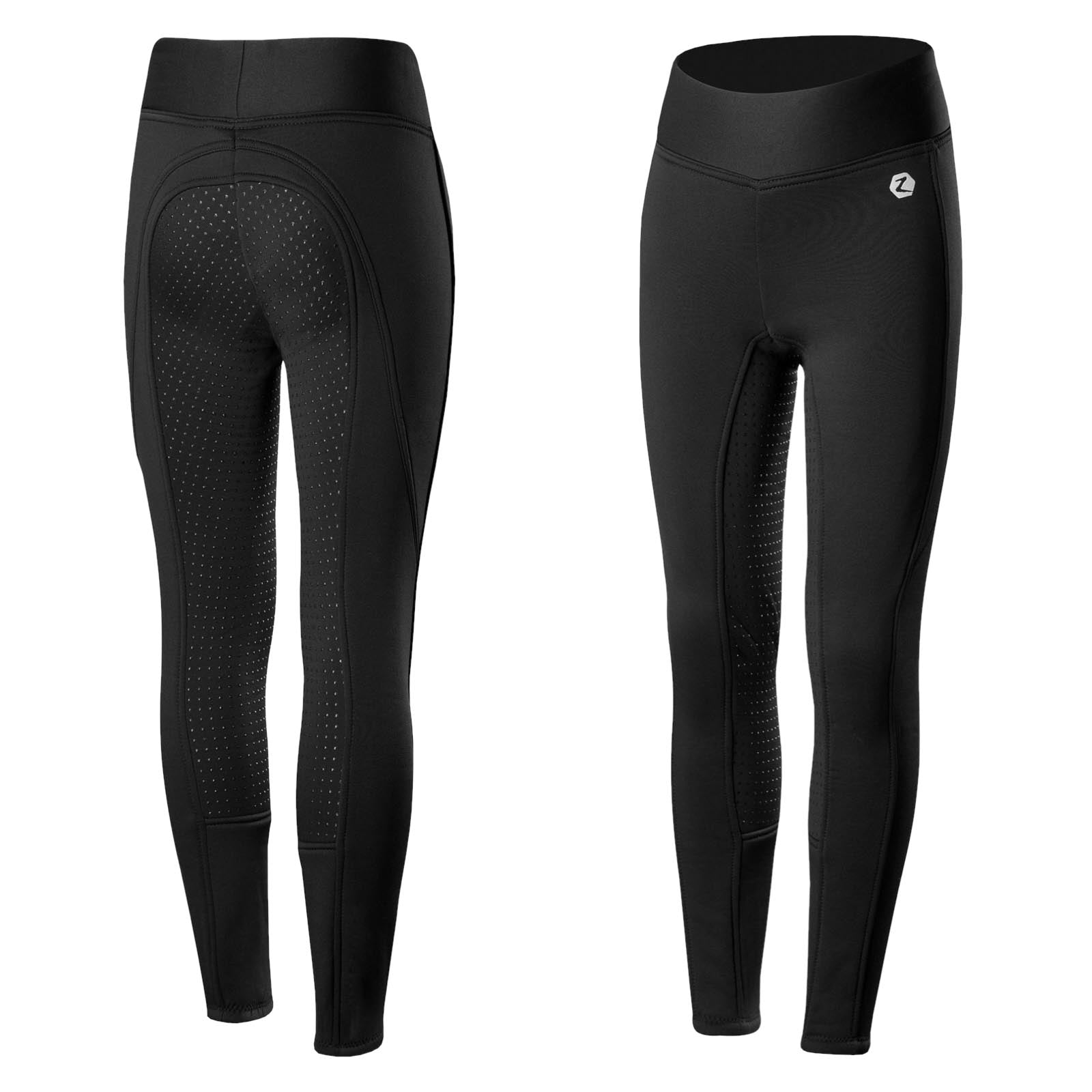 Horze Active Kids Silicone Full Seat Winter Tights image #1