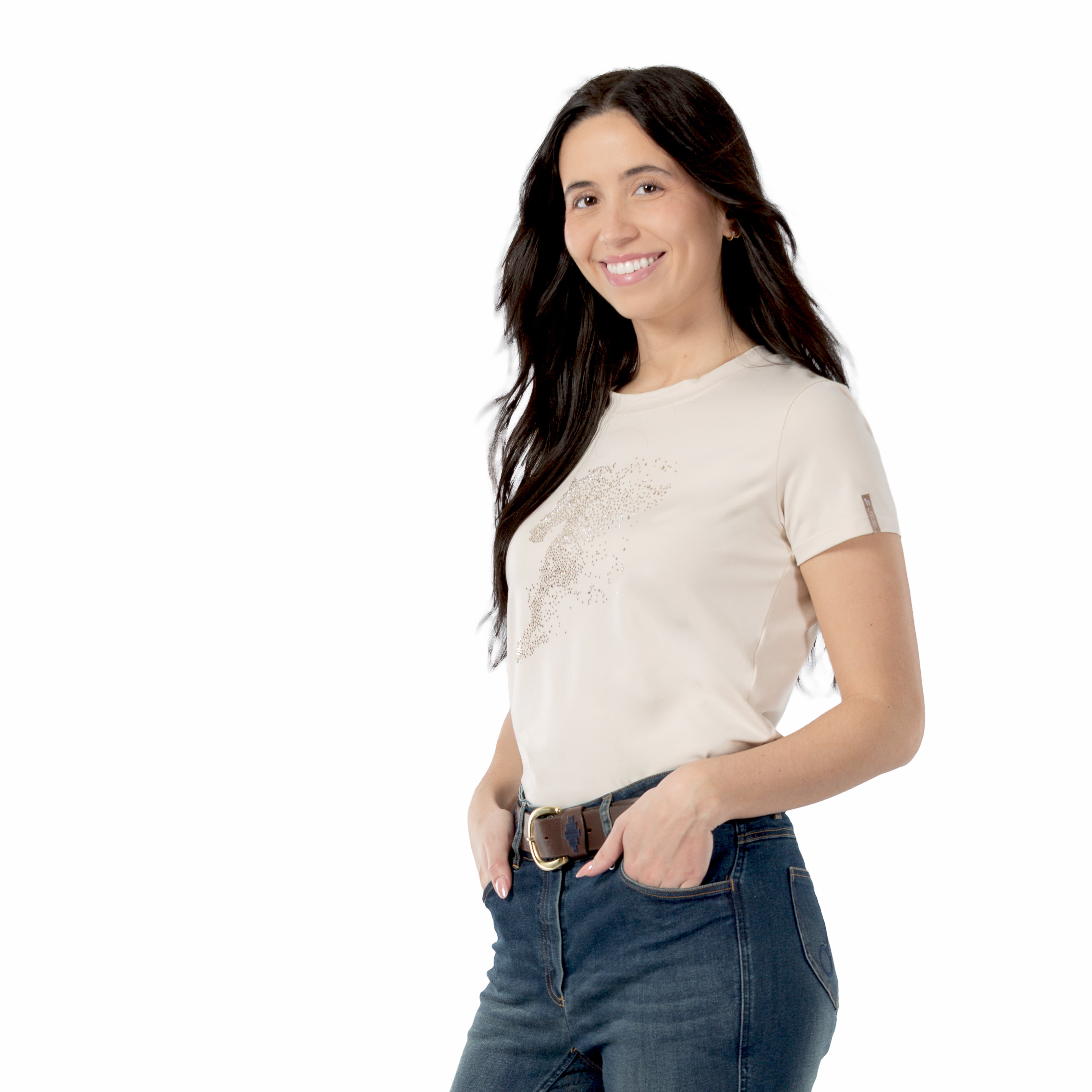 Horze Kathrin Womens Equestrian Technical T-Shirt image #1