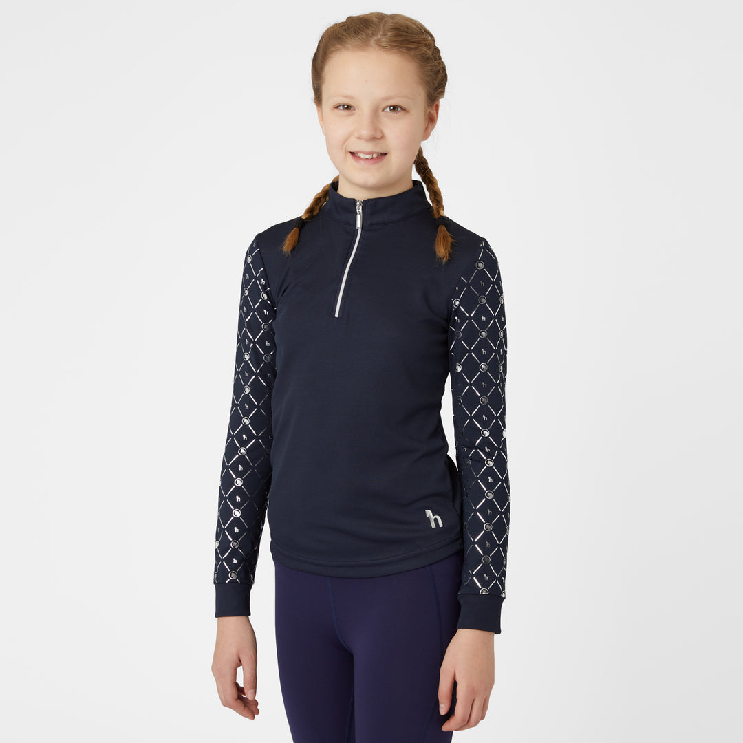 Horze Fia Kids Long Sleeved Training And Show Shirt image 