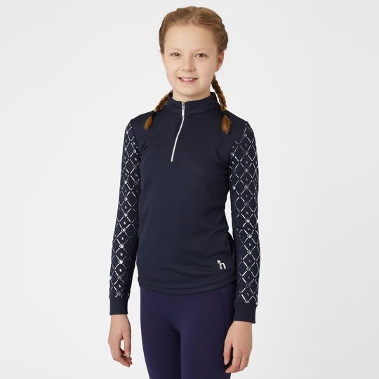 Horze Fia Kids Long Sleeved Training And Show Shirt image 