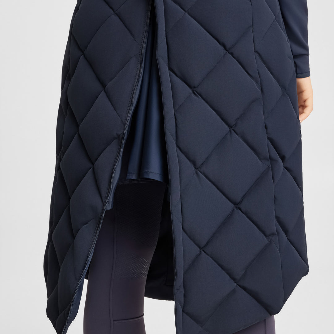B Vertigo Gem Womens Waxed Padded Long Vest image 