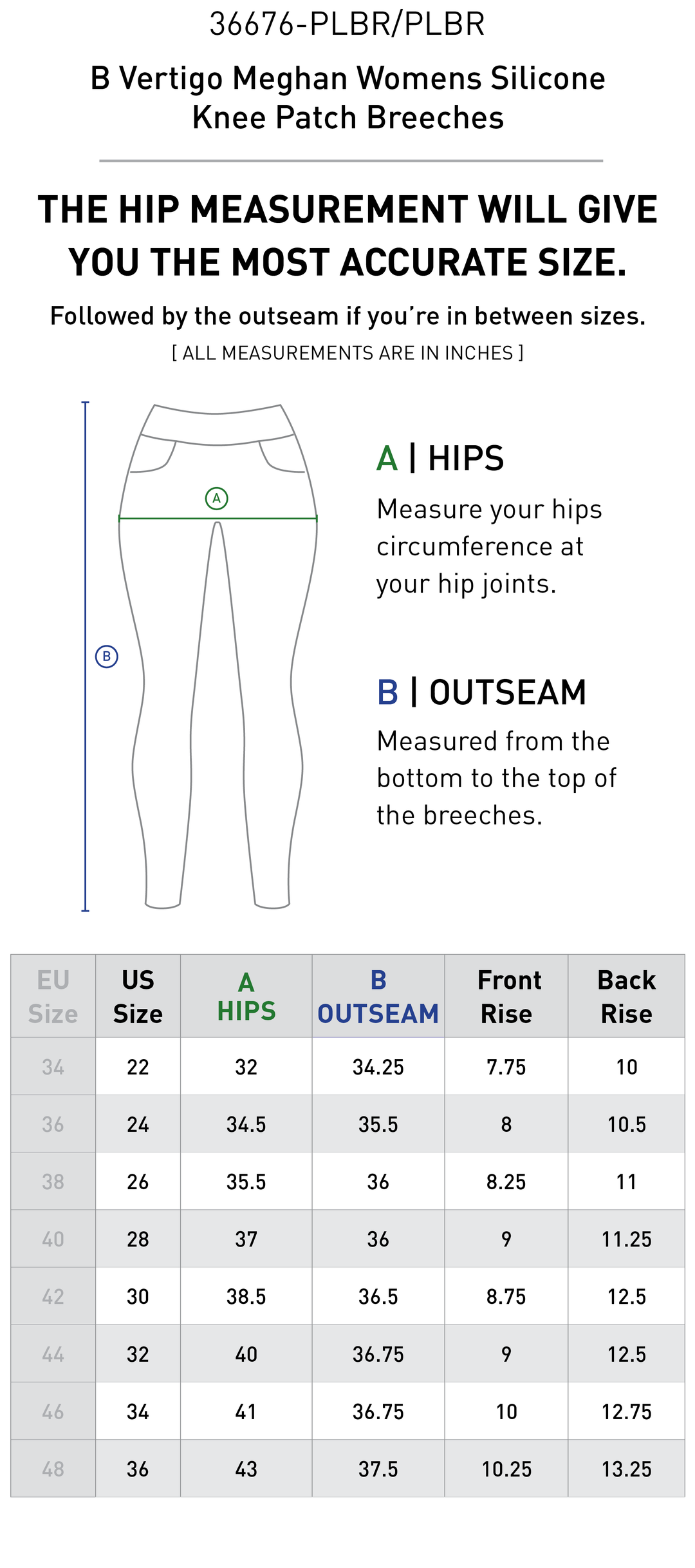 Size chart: Women&