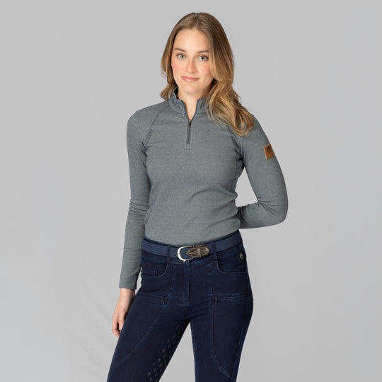 Equinavia Lara Womens Houndstooth Quarter Zip image 