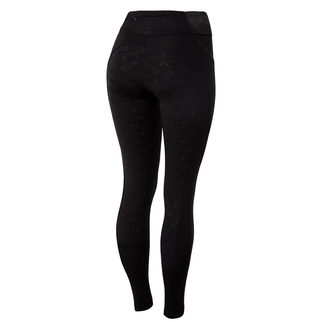 Noel Womens Winter Tights with Black Glitter image 