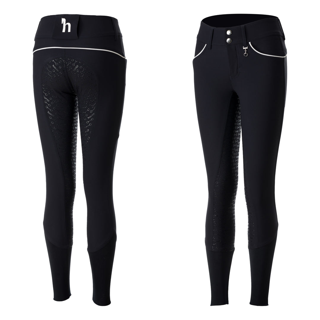 Horze Aubrey Kids High-Waist Breeches w/ Silicone Full Grip image #1