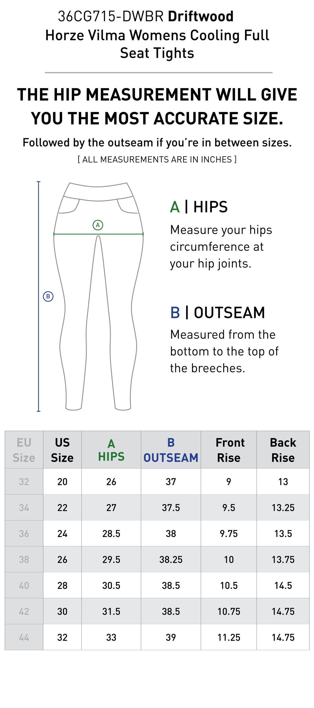 Size chart: Women&