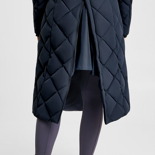 B Vertigo Gem Womens Waxed Padded Long Coat image 