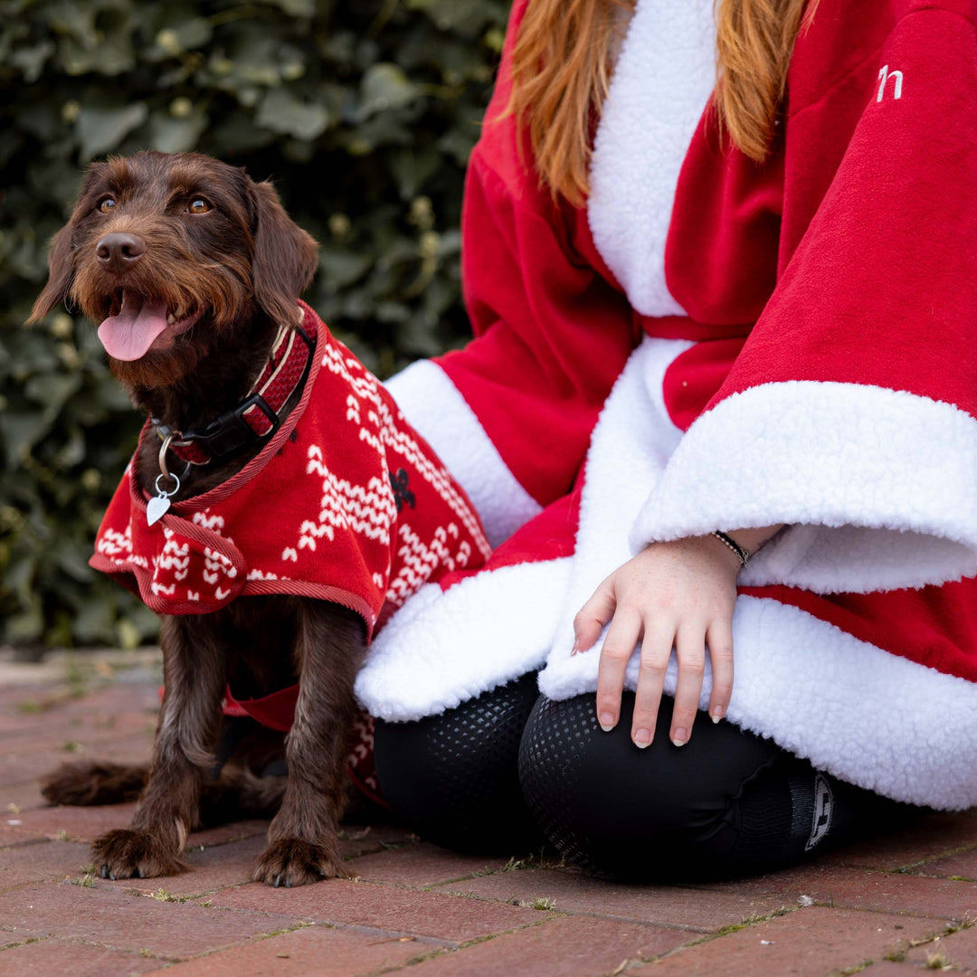Horze Santa Dog Fleece Coat image 