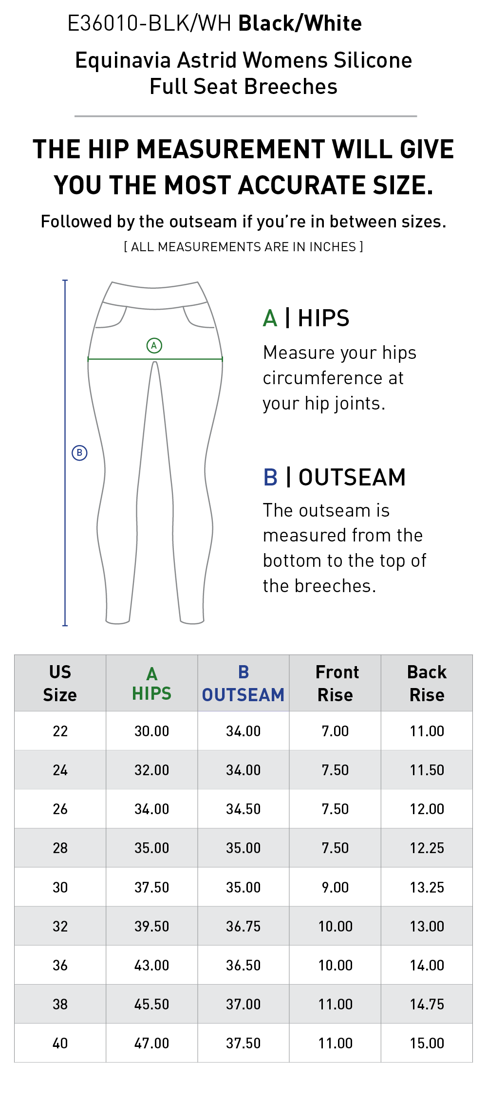 Size chart: Women&