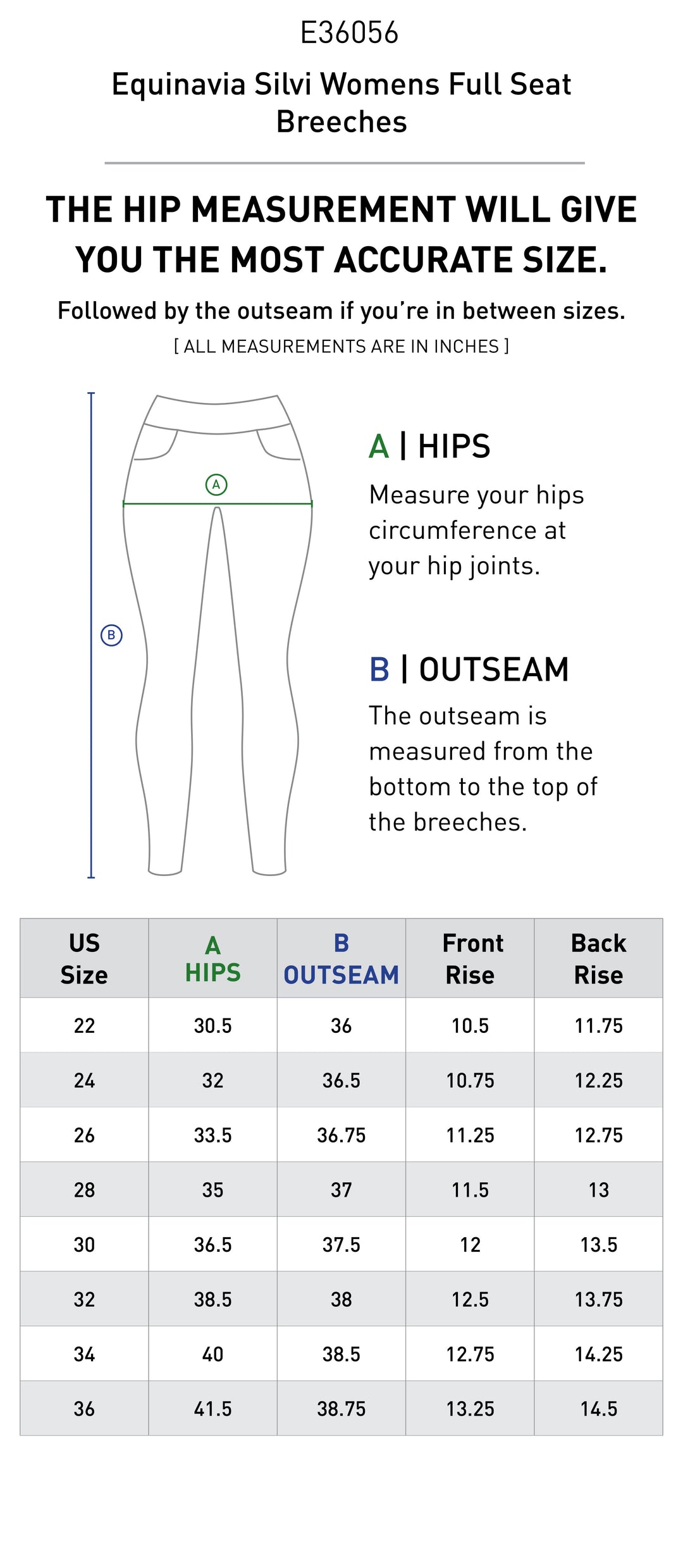 Size chart: Women&